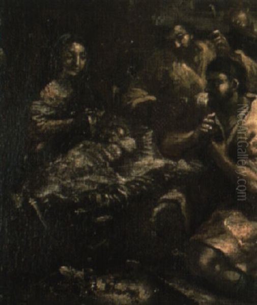 The Adoration Of The Shepherds Oil Painting by Martin Johann (Kremser Schmidt) Schmidt