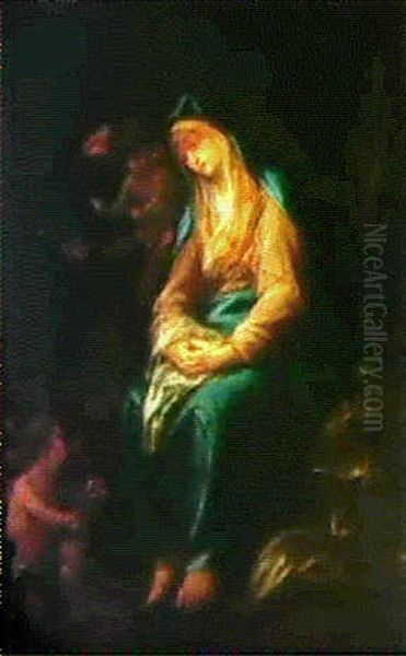 Mater Dolorosa Oil Painting by Martin Johann (Kremser Schmidt) Schmidt