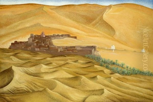 Taghit, Sud Oranais Oil Painting by Francois Louis Schmied