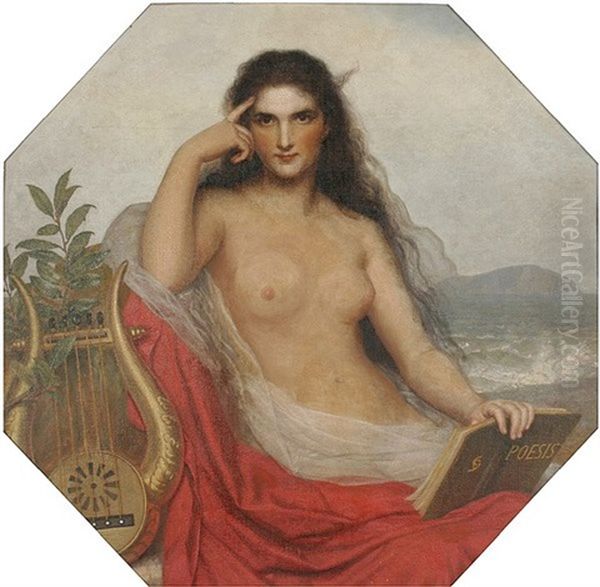 Allegorie Der Dichtkunst Oil Painting by Guido Phillip Schmitt