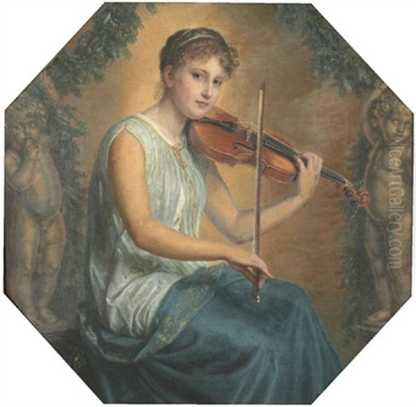 Allegorie Der Musik Oil Painting by Guido Phillip Schmitt