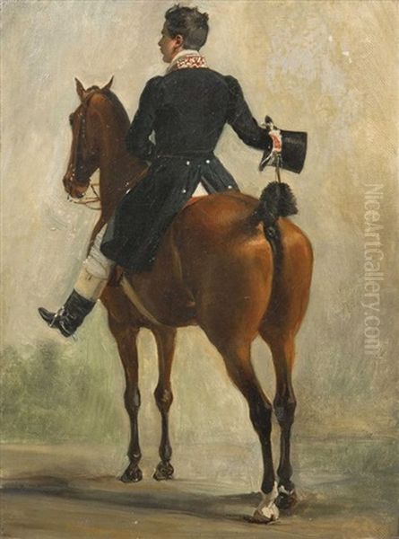 Piqueux A Cheval De Madame La Dauphine Oil Painting by Antoine-Guillaume Schmitz