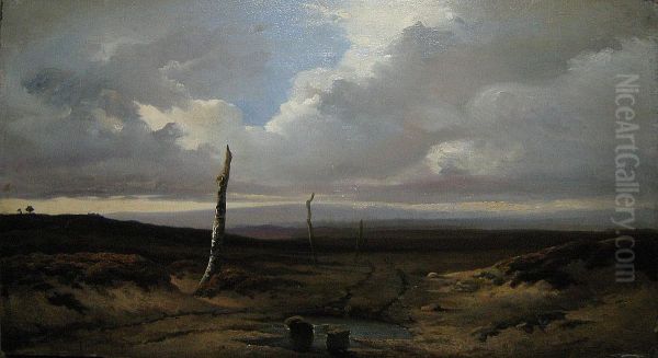 Kaal Landschap. Oil Painting by Felix Bovie