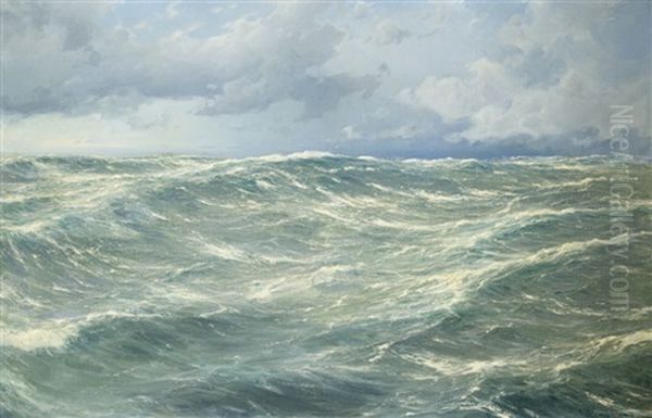 Sturm In Der Nordsee Oil Painting by Carl Wilhelm Hugo Schnars-Alquist