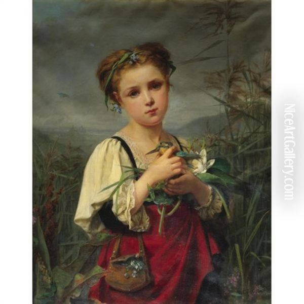 The Little Nurse Oil Painting by Felicie (Fournier) Schneider