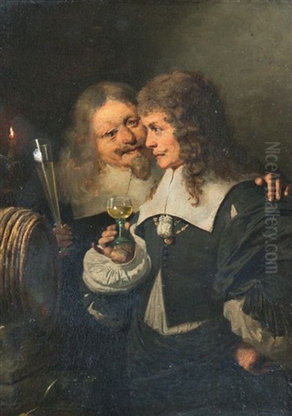 Die Weinprobe by Hermann Schneider