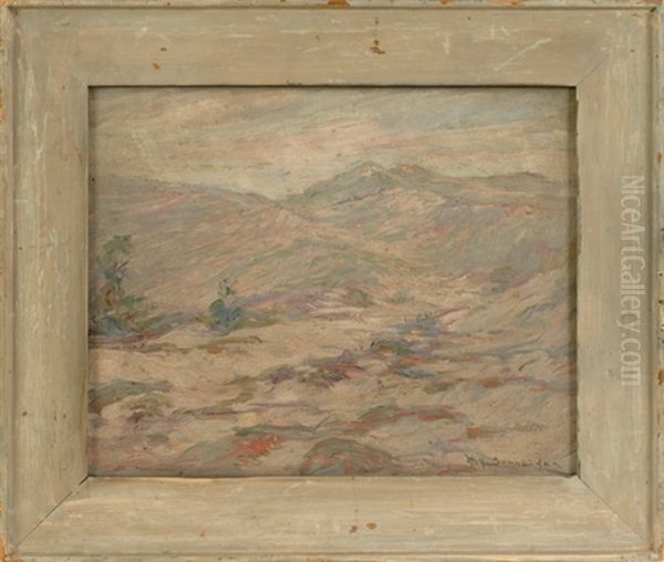 Western Landscape Oil Painting by Otto Henry Schneider