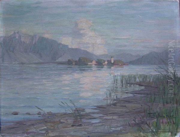 Chiemsee Oil Painting by Theodor Schnitzer