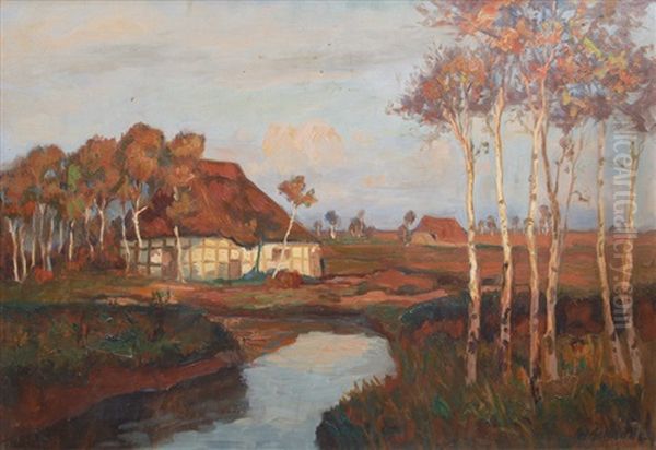 Evening Mood Near Worpswede by Wilhelm Schodde