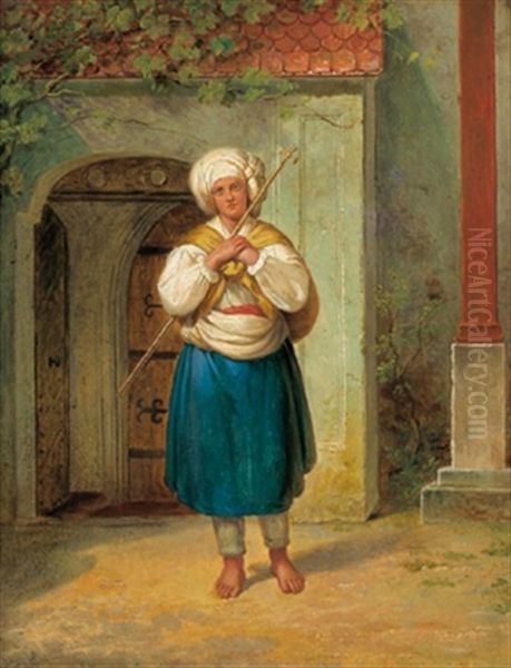 Die Pilgerin Oil Painting by Johann Nepomuk Schoedlberger