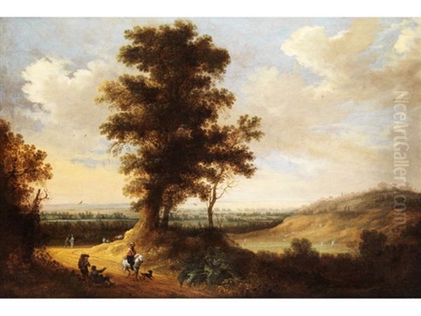 Landschaft Mit Figurenstaffage Oil Painting by Johannes Pietersz Schoeff