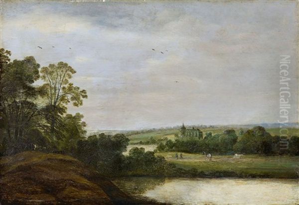 Weite Seelandschaft Oil Painting by Johannes Pietersz Schoeff