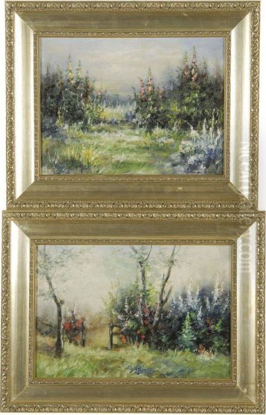 Spring Landscapes Oil Painting by Harriette Bowdoin