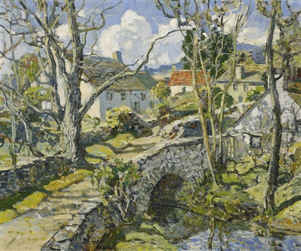 After An Autumn Shower Oil Painting by Walter Elmer Schofield