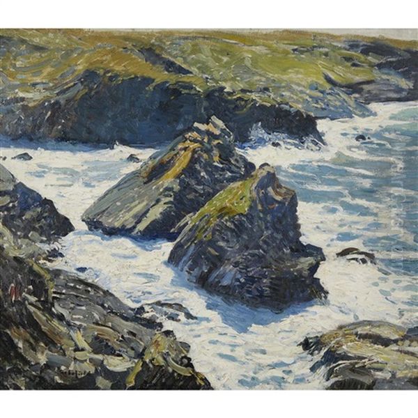 Ebb Tide Morning Oil Painting by Walter Elmer Schofield