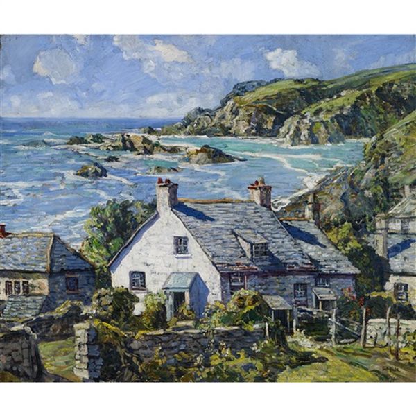 May In Cornwall Oil Painting by Walter Elmer Schofield