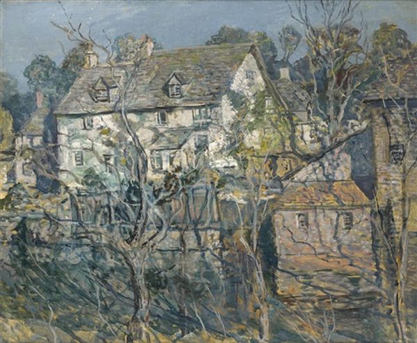 Old Mill House Oil Painting by Walter Elmer Schofield