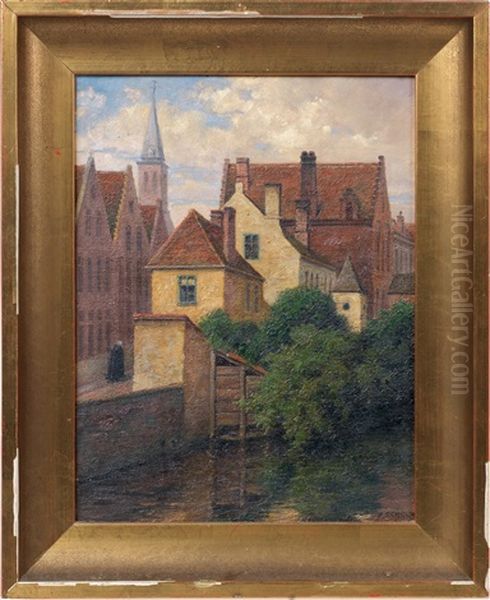 Motiv Aus Brugge Oil Painting by Paul Scholz