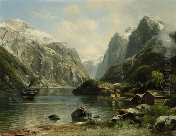 Fjordlandschaft by Alfred K.J.O. von Schoenberger