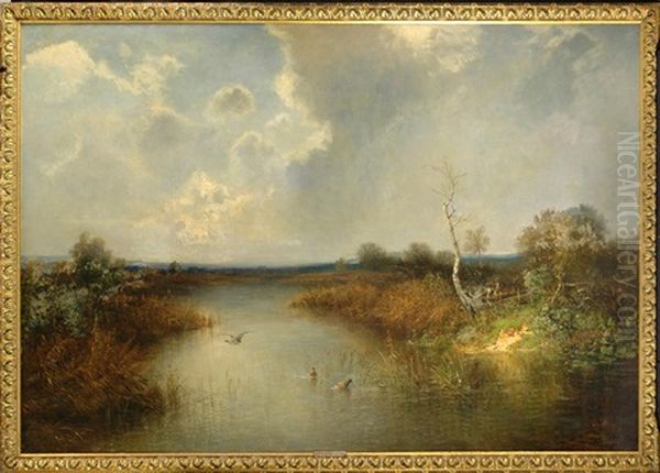 Landscape With Lake by Alfred K.J.O. von Schoenberger