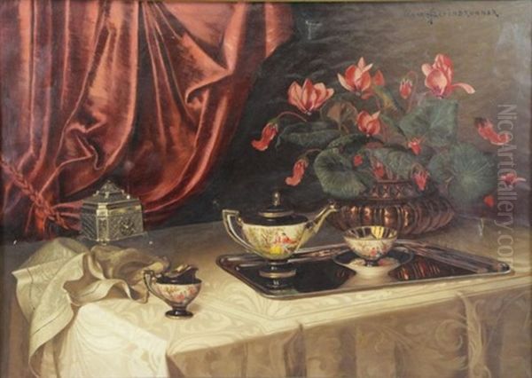 Still Life Oil Painting by Ignaz Schoenbrunner the Elder