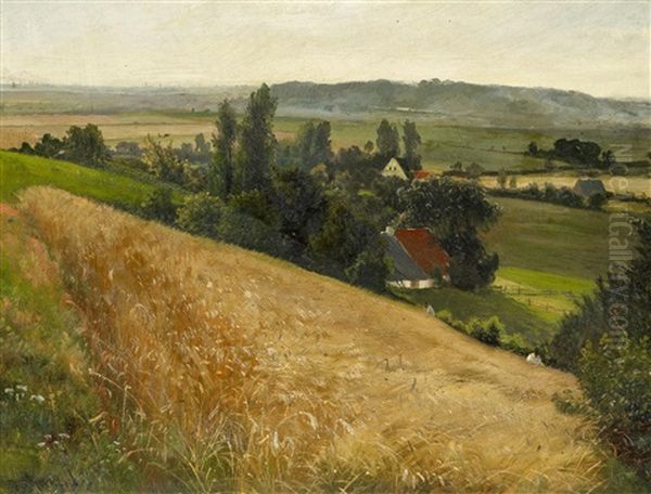 Landschaft Bei Wien Oil Painting by Eduard Schonfeld