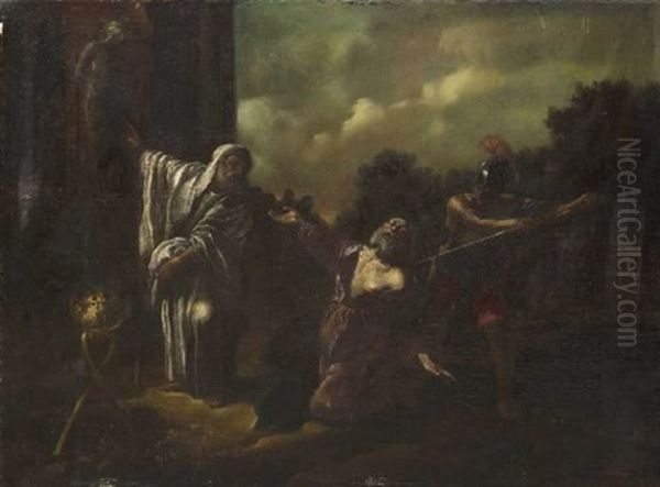 Une Scene De Martyre Oil Painting by Johann Heinrich Schoenfeldt