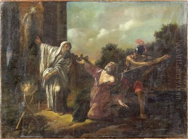 Une Scene De Martyre Oil Painting by Johann Heinrich Schoenfeldt