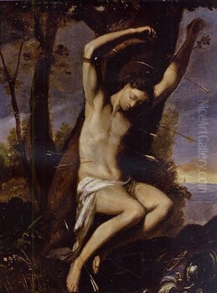 Saint Sebastian Oil Painting by Johann Heinrich Schoenfeldt