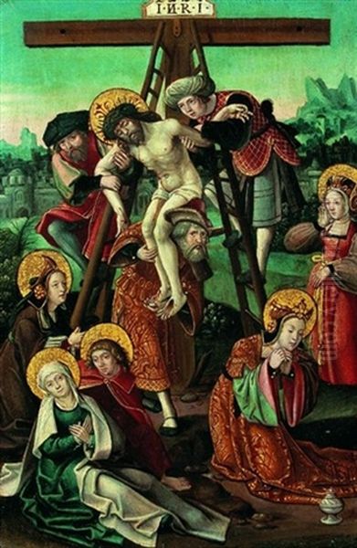 Descente De Croix Oil Painting by Martin Schongauer