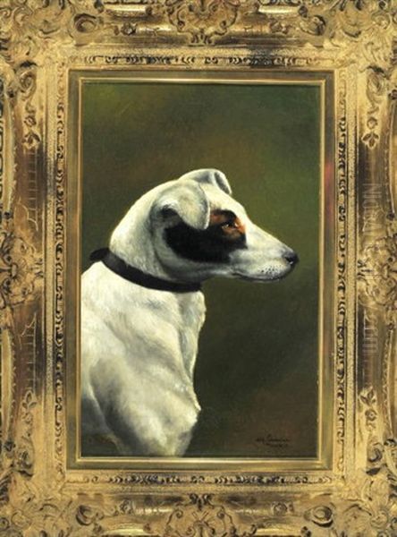 Portrait Eines Parson Jack Russell Terriers Oil Painting by Alfred Schoenian