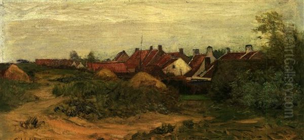 Dunendorfchen Oil Painting by Gustav Schoenleber