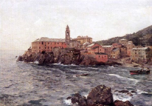 Quinto Al Mare Oil Painting by Gustav Schoenleber