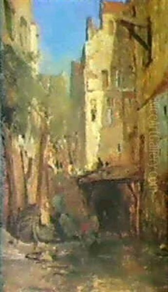 Stadtwinkel Oil Painting by Gustav Schoenleber