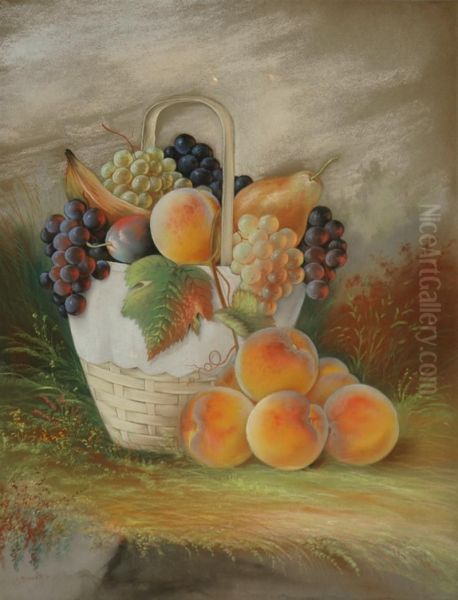 Still Life Of Fruit Oil Painting by John Bower