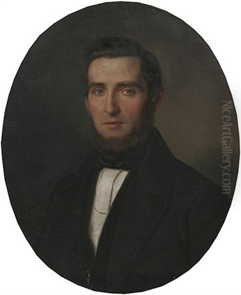 Julius Riese Oil Painting by Julius Schoppe the Elder