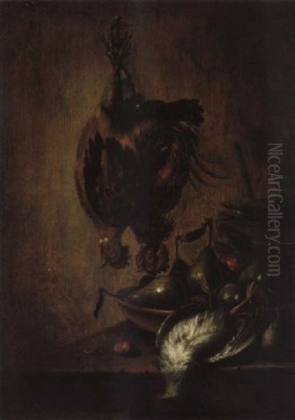 Vanitasstilleben Mit Toten Vogeln Oil Painting by Petrus Schotanus