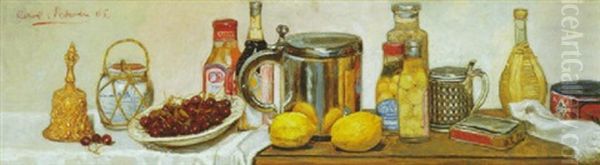 Obststilleben Oil Painting by Karl Holger Jacob Schou