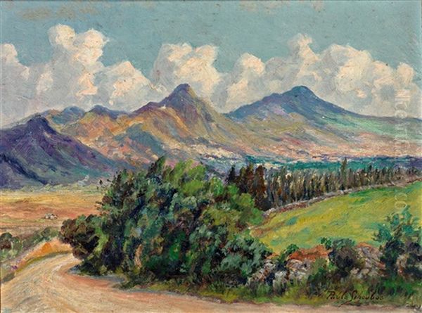 Landschaft Mit Blick Auf Das Seengebiet In Trans-patagonien Oil Painting by Pablo (Poul) Schouboe