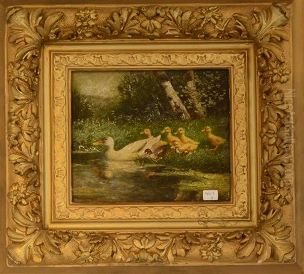 Canards Oil Painting by Aert Schouman