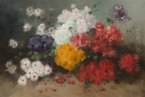 Floral Still Life Oil Painting by Henry Schouten