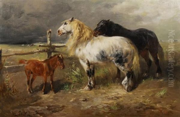 Paardengezin Oil Painting by Henry Schouten