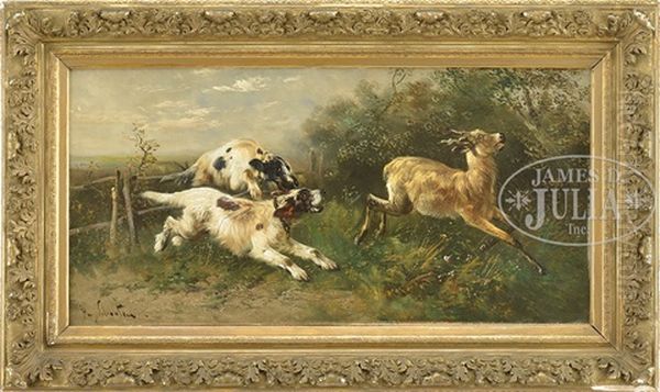 In Pursuit Of The Deer Oil Painting by Henry Schouten