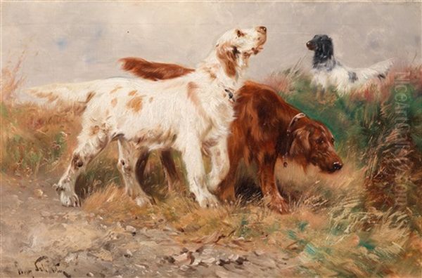 Setter Auf Der Jagd by Henry Schouten