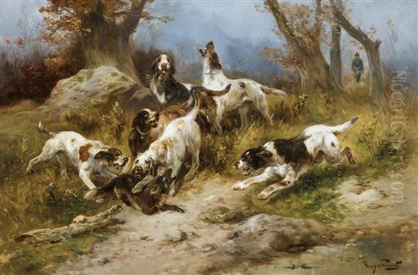 Chasse Au Renard Oil Painting by Henry Schouten