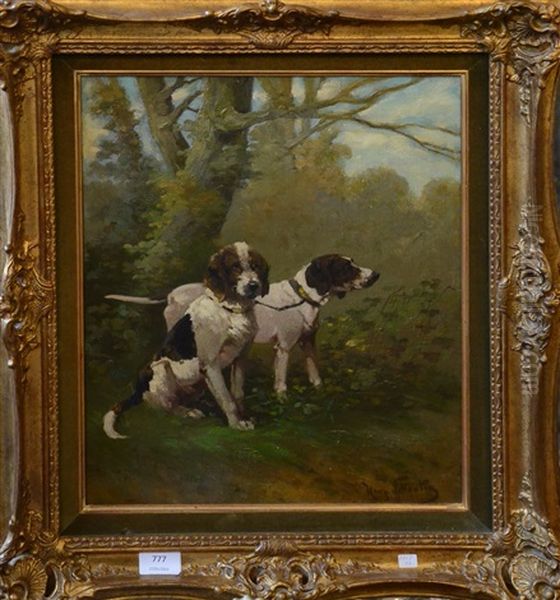 Deux Chiens Oil Painting by Henry Schouten