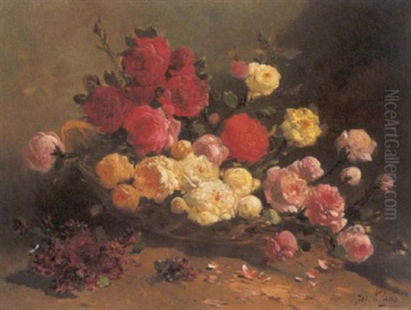 Bloemenstilleven Oil Painting by Henry Schouten