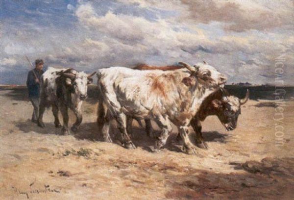 Naar Het Veld Oil Painting by Henry Schouten