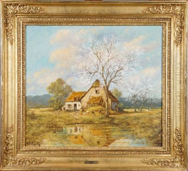 Paysage De Campagne Oil Painting by Paul Schouten