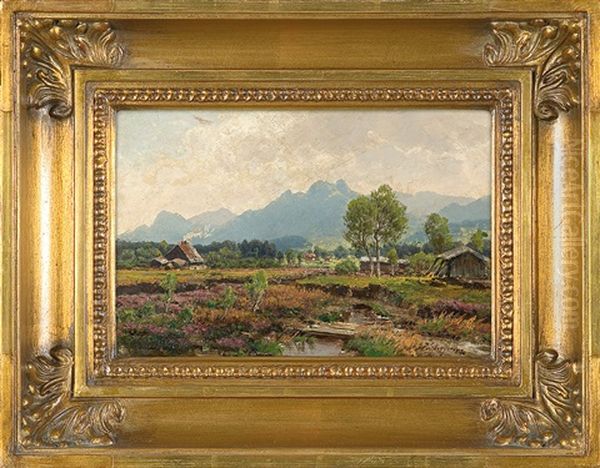 Landscape Oil Painting by Josef Schoyerer